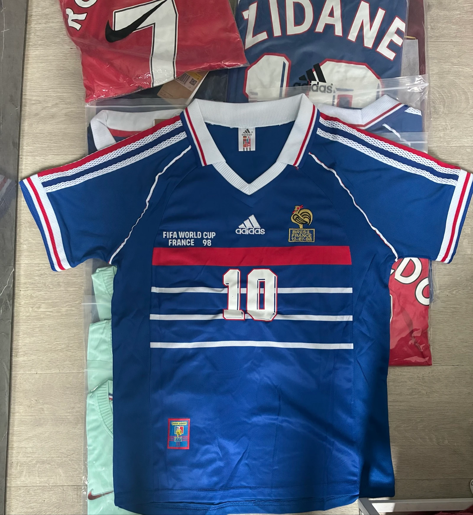Camisa FFF 98. Zidane 10. 12/07/98 – photo 2